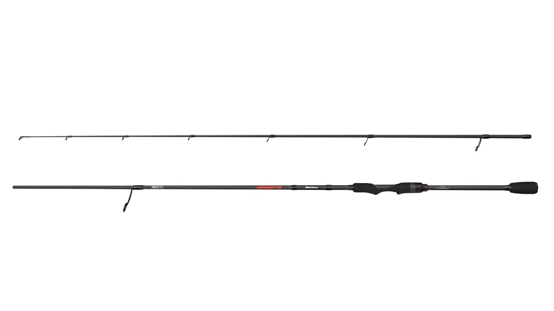 Abu Garcia Vendetta Spinning Fishing Rod | Freshwater Predator Lure Rod | Fast Action Carbon Blank | Anti-Tangle Guides | Full Carbon Reel Seat | Lightweight & Sensitive | 2.13m | 2-10g
