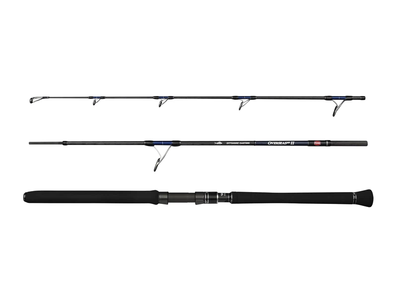 PENN Overseas XT II Offshore Casting Fishing Rod | Saltwater Spinning Rod for Tuna, Coalfish & Big Game | Stick Baits & Long Distance Casting | Carbon Blank | Fuji Alconite Guides | 2.10m | 80-180 g