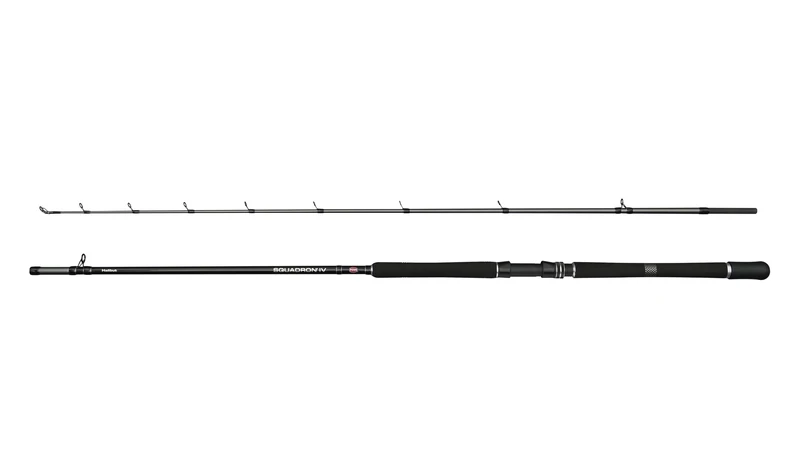PENN Squadron IV Halibut Cast Fishing Rod | Saltwater Casting Rod for Halibut & Large Predators | Progressive 24T Carbon Blank | Dura-Guide Stainless Steel Guides | 2.40m | 30-50lb