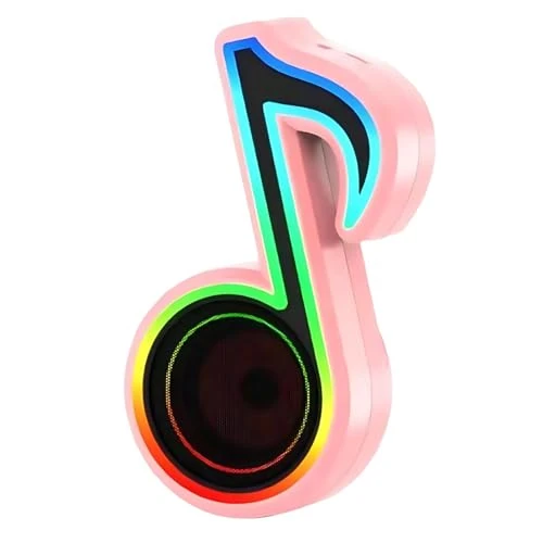 Vestamore 6.1 Inch Note Shaped Wireless Speaker and Led Night Light, Creative Gift, 1200Mah, Tf Card Playback and Fm Radio