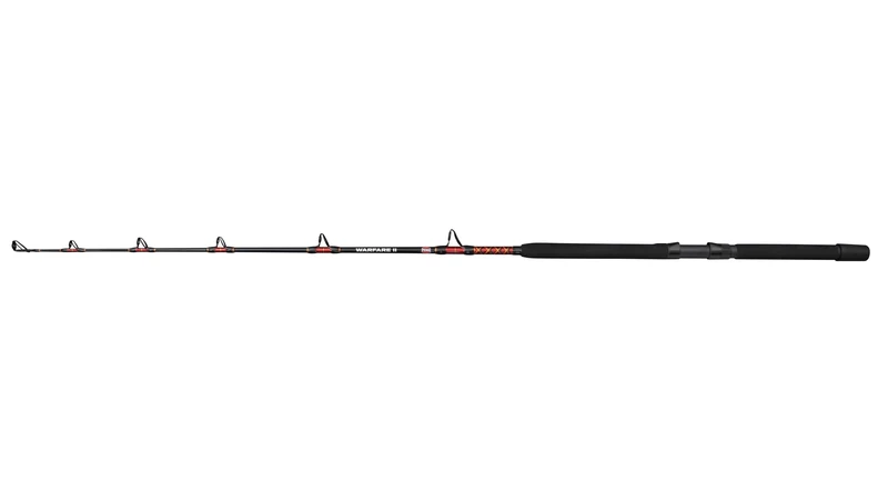 PENN Warfare II Trolling & Drifting Fishing Rod | Saltwater Casting Rod for Salmon, Tuna & Big Game | 1-Piece 30-100lb | Ergonomic EVA Handle & Gimbal | 1.70m | 50-100lb