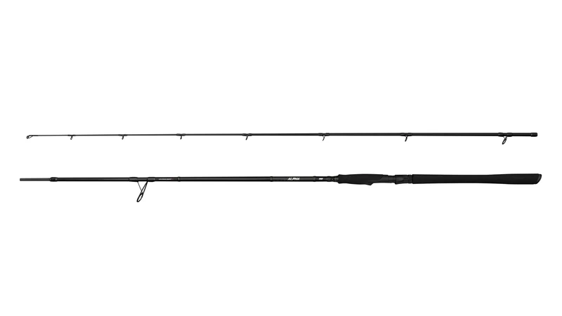 Savage Gear Alpha SG2 Big Bait Fishing Rod | Freshwater Predator Spinning Rod for Big Lures & Trophy Fish | 24+30T Carbon Blank | Progressive Action | SeaGuide Guides | 2.59m | 70-150 g