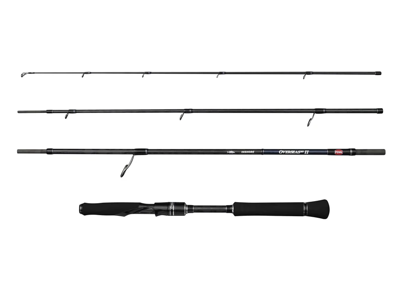 PENN Overseas XT II Inshore Fishing Rod | Saltwater Spinning Rod for Sea Bass, Bluefish & Inshore Predators | Lightweight Carbon Blank | Fuji Alconite Guides | 2.70m | 16-56 g