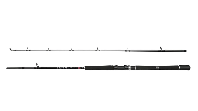 PENN Squadron IV Baitcasting Fishing Rod | Saltwater Boat Fishing Rod | Sea Casting | 24T Carbon Blank | PENN Dura-Guides | High-Density EVA Handle & Gimbal with Cover | 2.10m | 12-20lb