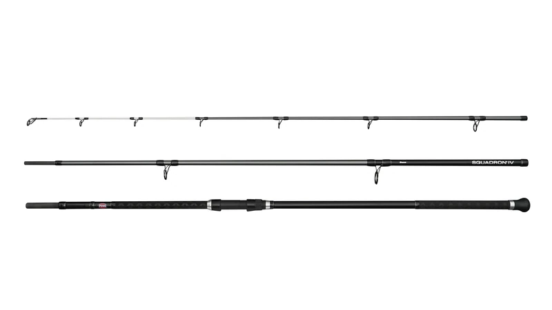 PENN Squadron IV Bass Spin Fishing Rod | Saltwater Spinning Rod for Bass & Estuary Predators | Light Shore & Estuary Fishing | 3-Piece 24T Carbon Blank | Dura-Guide Guides | 3.50m | 2-4 oz