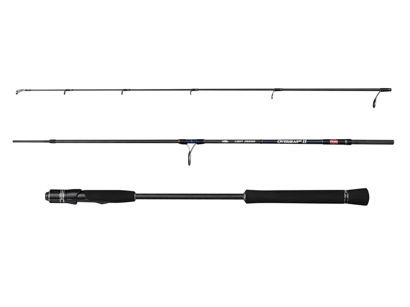 PENN Overseas XT II Light Jigging Fishing Rod | Saltwater Spinning Rod for Tuna, Amberjack & Big Game | Lightweight Travel-Friendly Carbon Blank | Fuji Alconite Guides | 1.83m | Max 120 g