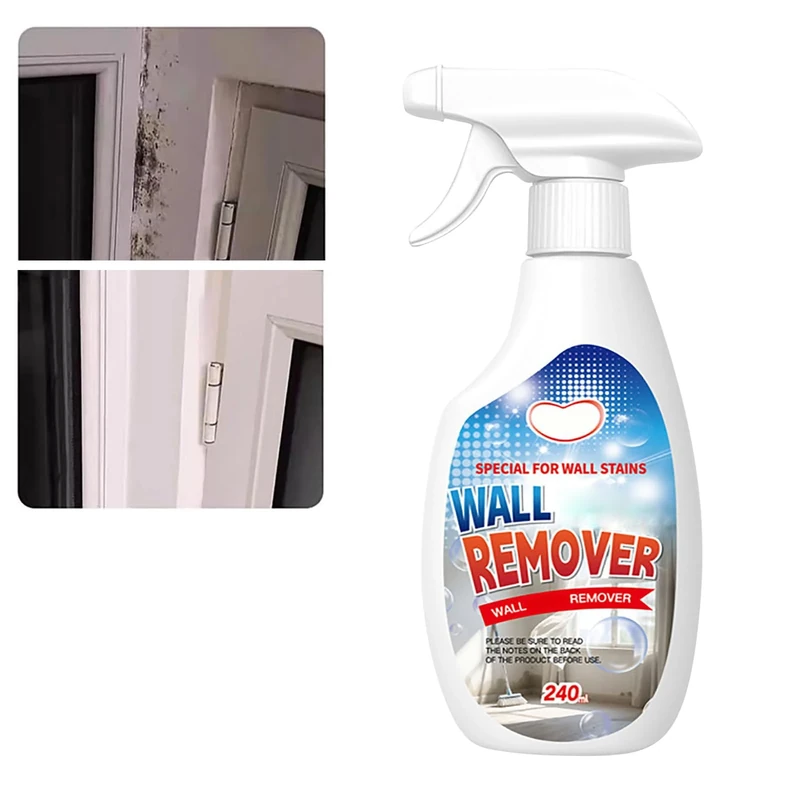 Highly Effective Removal Spray,8.45 Fl.Oz Highly Effective Wall Cleaner Spray, Long-Term Protection Without Damaging the Wall CleanerSpray, For Wood,Tile,Fabric,Bathrooms,Kitchens (1PC)
