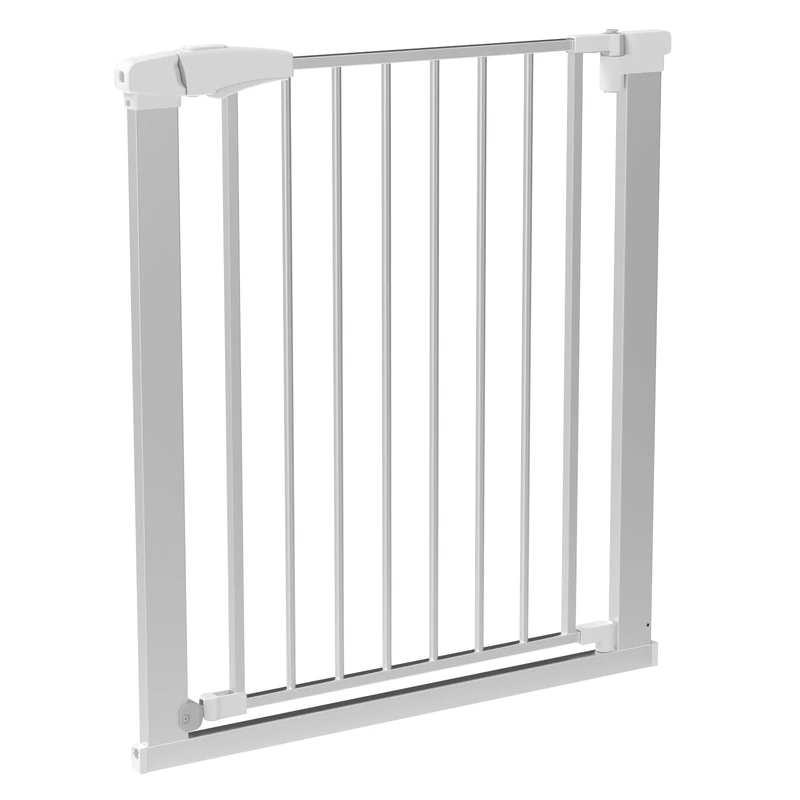 YEAUPE PRO Stair Safety Gate No Drilling Door Safety Gate Child Safety Gate from 75 to 110 cm Open 90 Degrees White - Image 1