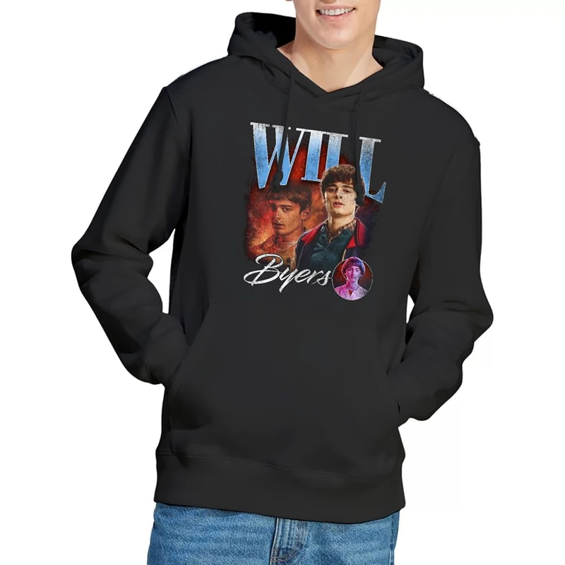 Stranger Things Will Homage Unisex Hoodie, Black, Medium