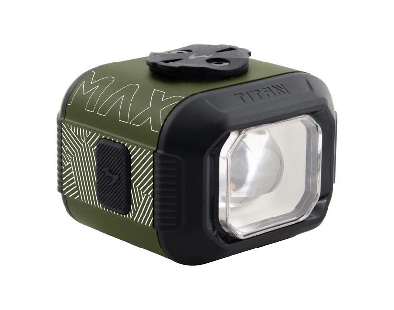 Moon Light the Way You Ride On Titan Max Green 1700 Lumens Front Bicycle Light with Wireless Remote, IPX7, Max Runtime 140 Hours