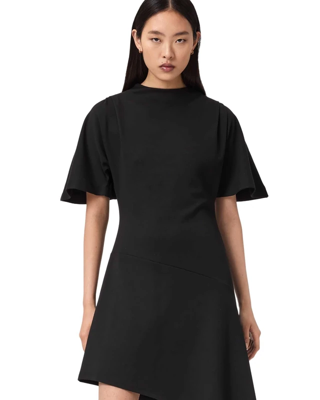 Allsaints Women's Rosa Mini Dress Above The Knee Dress, Black, UK 6/US 2