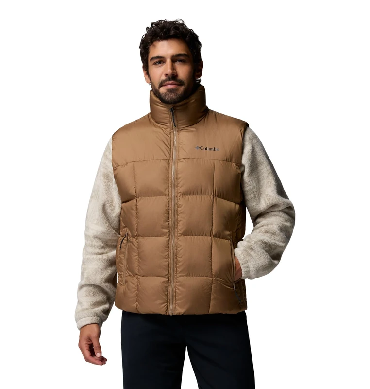 Columbia Men's Puffect 4 Vest, Puffer Vest Body Warmer, Delta, Small