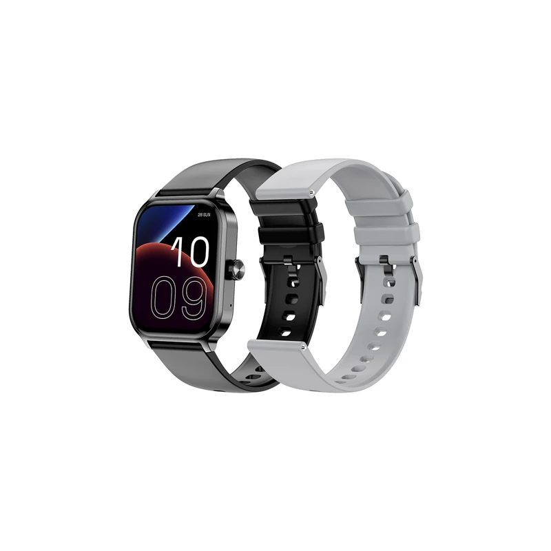 SPC Smartee Duo 3 – Smartwatch with 1.93” AMOLED display | Bluetooth calls | Battery up to 7 days | 100 sports, IP68 | Smart You control app | 2 bands black and grey - Image 1