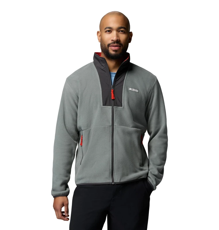 Columbia Men's Sequoia Grove 2 Full Zip Fleece, Full Zip Fleece Jacket, Sedona Sage/Shark, X-Large