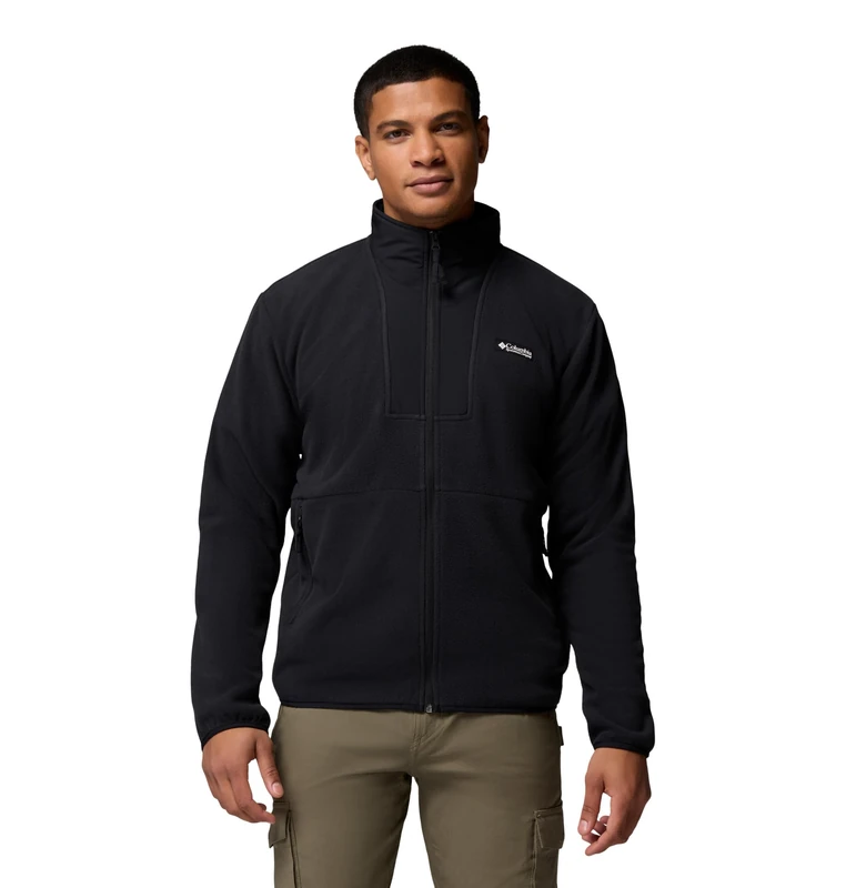 Columbia Men's Sequoia Grove 2 Full Zip Fleece, Full Zip Fleece Jacket, Black, X-Large