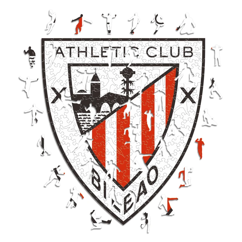 Iconic Puzzles - Athletic Club, Logo, Officially Licensed Wooden Puzzle, 100% Sustainable, Gift for Adults and Children, Size M, 270 Pieces