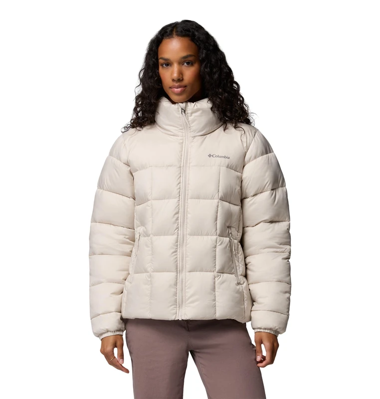 Columbia Women's Puffect 3 Full Zip Jacket, Puffer Jacket, Dark Stone, X-Large