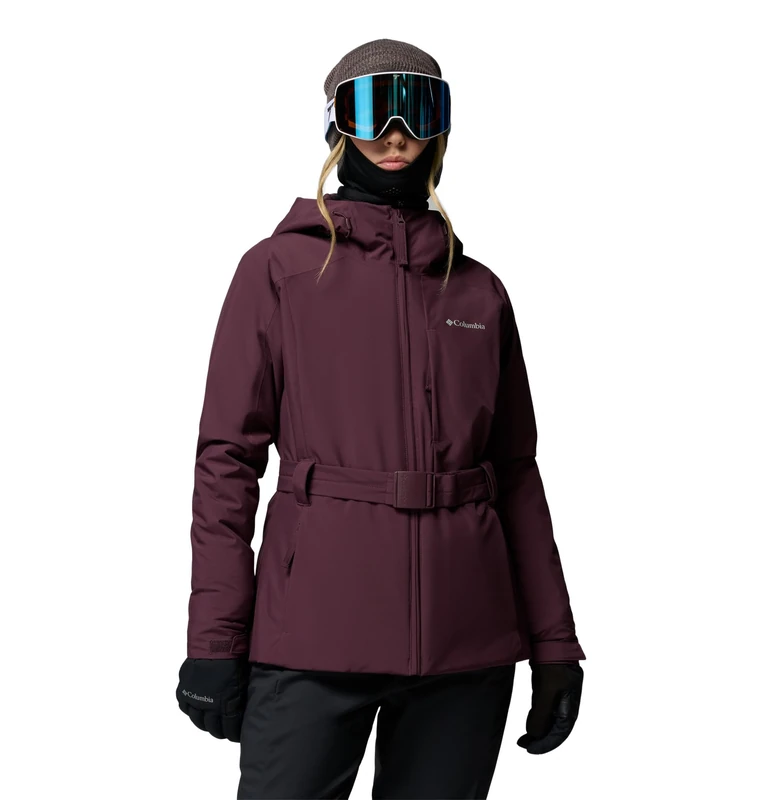 Columbia Women's Ava Alpine Belted Insulated Jacket, Ski Jacket, Moonvista, X-Large