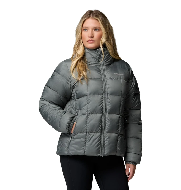 Columbia Women's Puffect 3 Full Zip Jacket, Puffer Jacket, Sedona Sage, X-Large