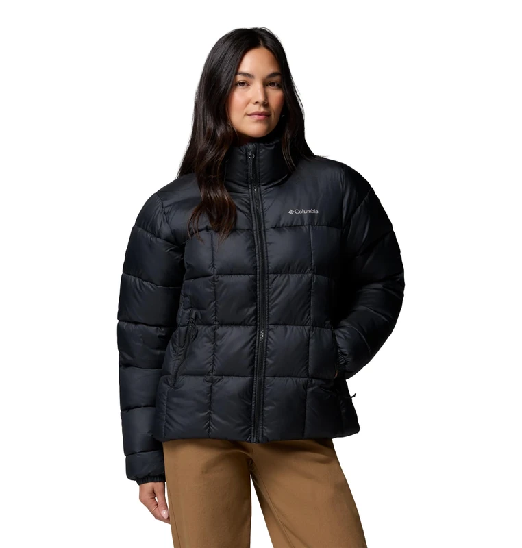 Columbia Women's Puffect 3 Full Zip Jacket, Puffer Jacket, Black, X-Large