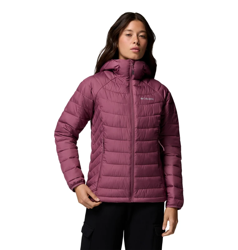 Columbia Women's Powder Lite 2 Hooded Jacket, Hooded Puffer Jacket, Antique Mauve, Medium