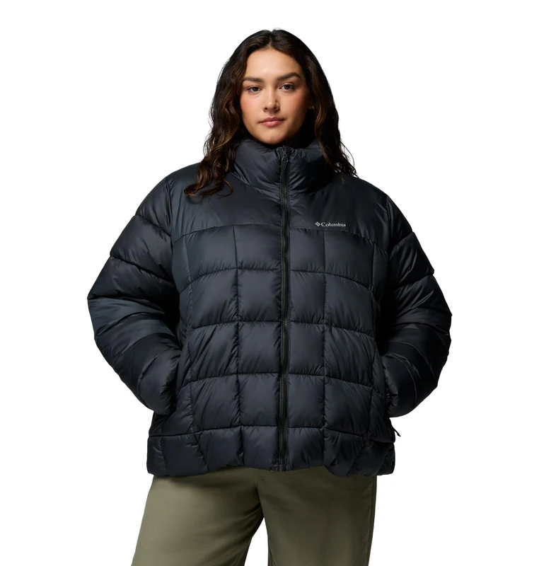 Columbia Women's Puffect 3 Full Zip Jacket, Puffer Jacket, Black, X-Small