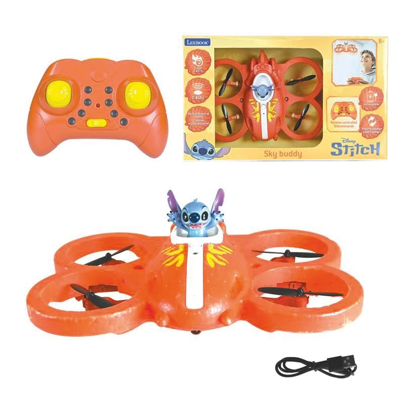 LEXIBOOK, Disney Stitch, Flying Ship Stitch Remote Control, Blue, UFO1DLXB