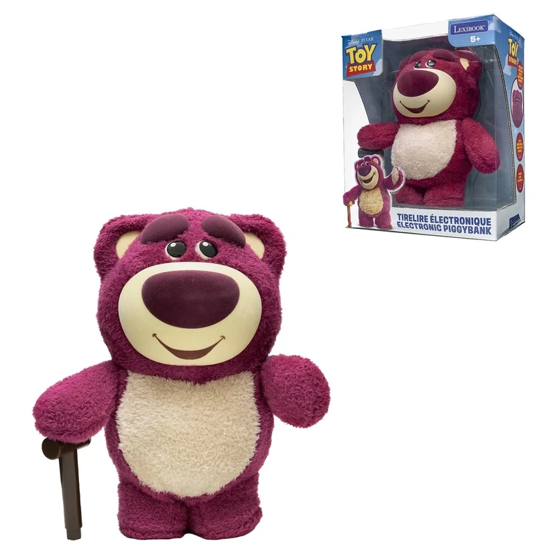 LEXIBOOK, Lotso, Electronic Piggy Bank Lotso, Red Pink, JG140TS1LXB
