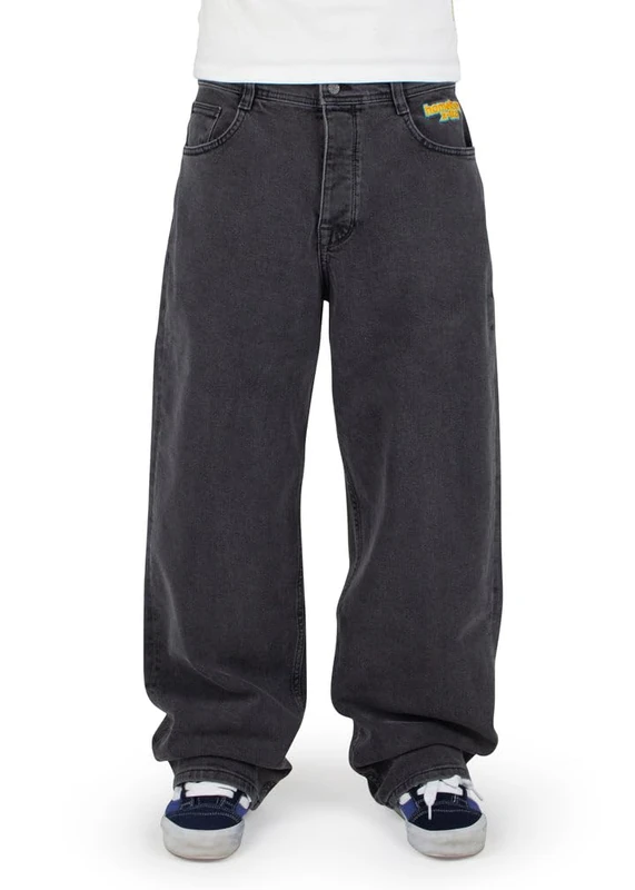 Homeboy Unisex X-Tra Monster Pencil Denim Pants, Washed Grey, 25 L30