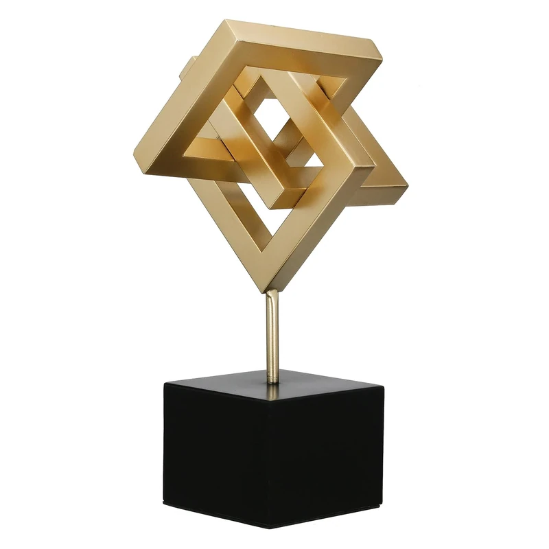 Casablanca Connect Metal Decorative Object – Gold – Matt – Height 40 cm x Width 23 cm – Window Decoration