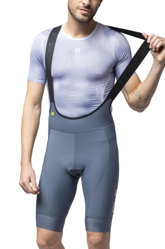 Alé Cycling Men's PR.E Magic Colour Bib Shorts, Steel, XL