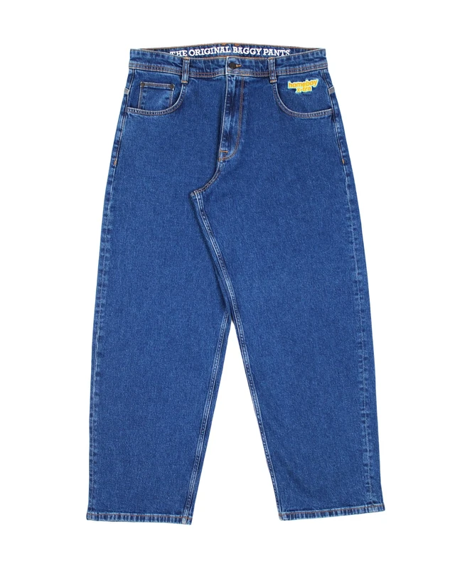 Homeboy Unisex X-Tra Monster Denim Pants, Washed Blue, 24 L28