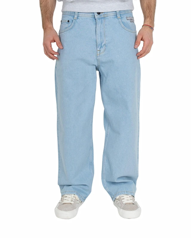 Homeboy Unisex x-tra Baggy Denim Pants, Moon, 31 L34