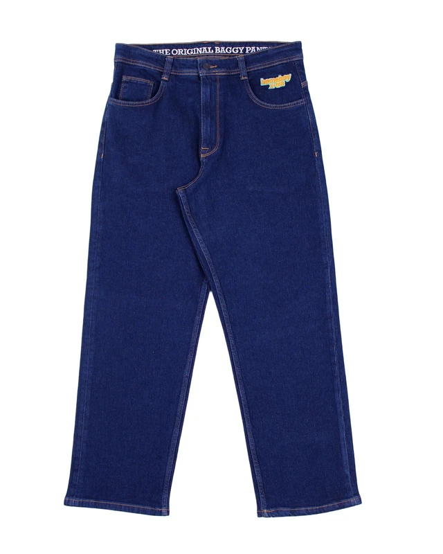 Homeboy Unisex X-Tra Baggy Denim Pants, Indigo, 24 L26
