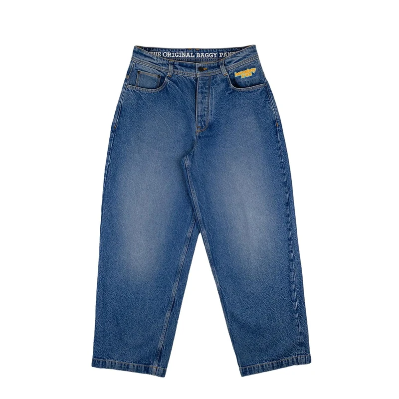 Homeboy Unisex X-Tra Monster Vintage Denim Pants, Vintage Blue, 24 L28