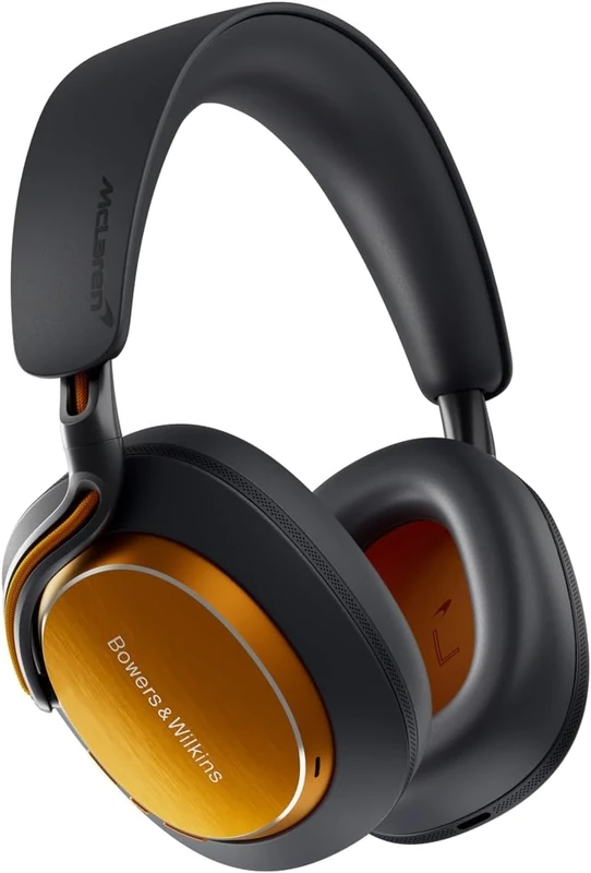 Bowers & Wilkins Px8 S2 McLaren Edition Noise Cancelling Wireless Headphones with Bluetooth Audio, & Quick Charge, 30 Hours of High-Resolution Playback and Built-In Microphone