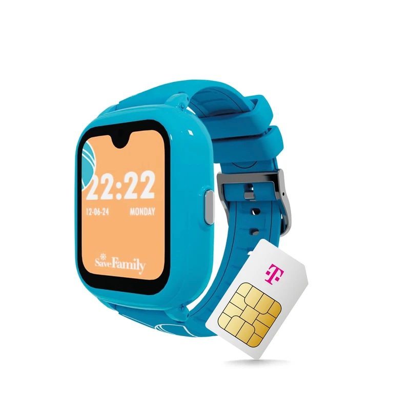 SaveFamily Iconic Plus 2.0 Kids Smartwatch, GPS & Phone, Data Protection & Parental App, Long Battery Life, SOS, Waterproof, Amazon Voucher