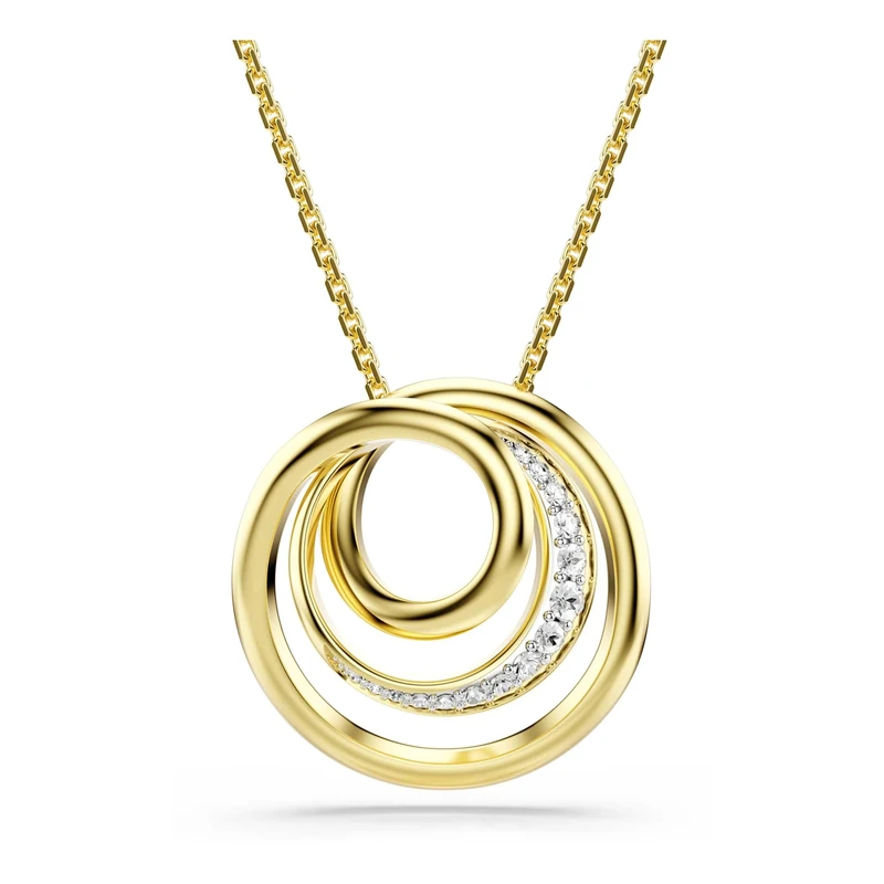 Swarovski Hyperbola Necklace - Gold-tone Plated Round Cut