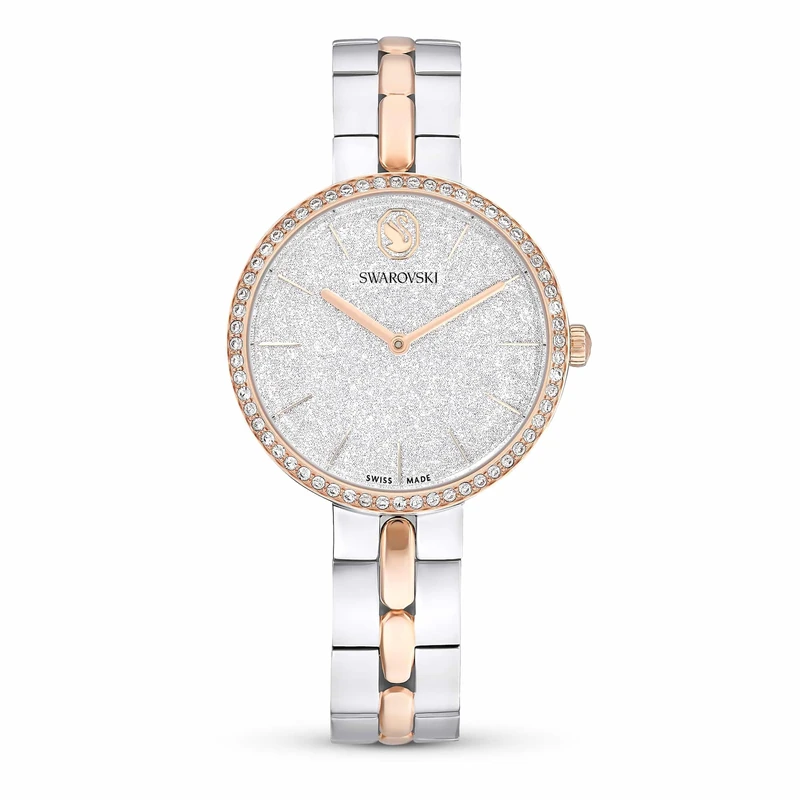 Swarovski Cosmopolitan Watch - Silver Tone Mixed Metal Bracelet