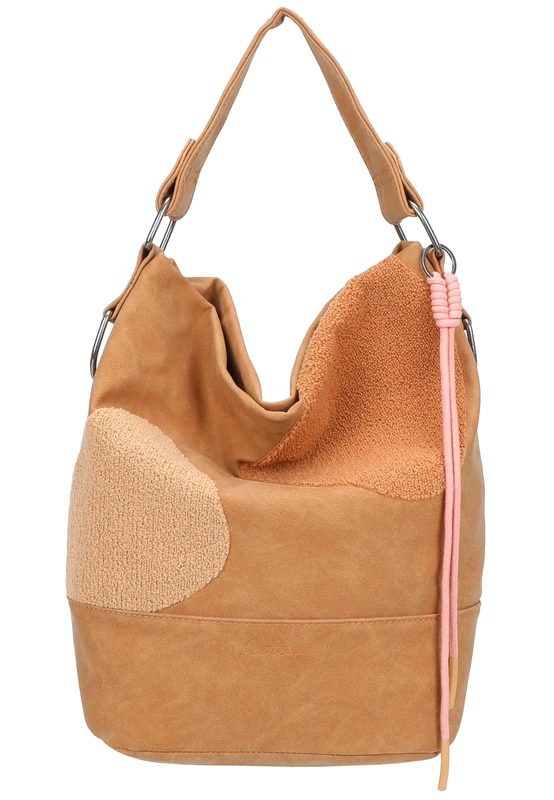 Fritzi aus Preußen shoulder bag Olga Limited Happy Flocked Heritage Soft Chestnut Hobo Bag Brown light brown
