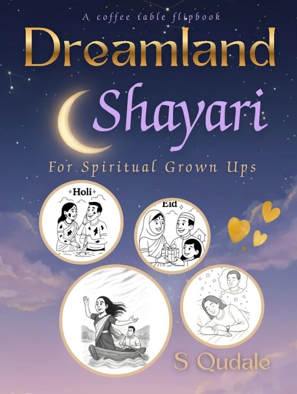 Dreamland Shayari For Spiritual Grown Ups: A Coffee Table Flipbook | Hindi Roman (S QUDALE SHAYARI'S)