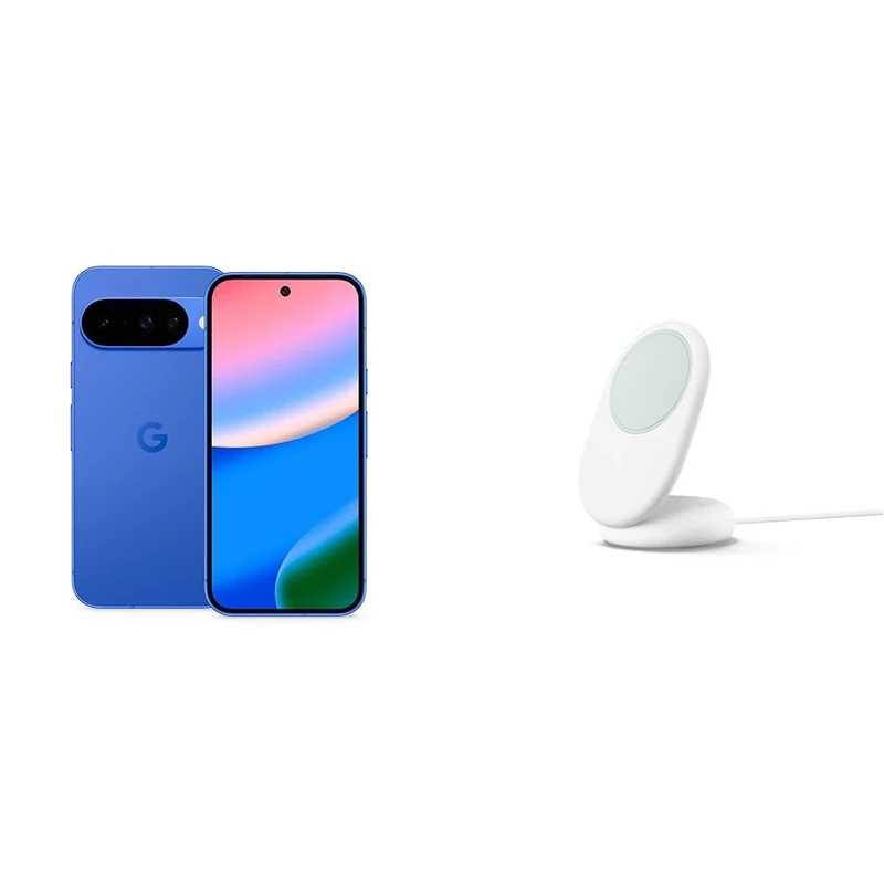 Google Pixel 10 – Smartphone ohne SIM-Lock, mit Gemini, innovativer Dreifach-Rückkamera, mehr als 24 Stunden Akkulaufzeit und 6,3 Zoll großem Actua-Display – Indigoblau, 128GB With Pixelsnap Charger