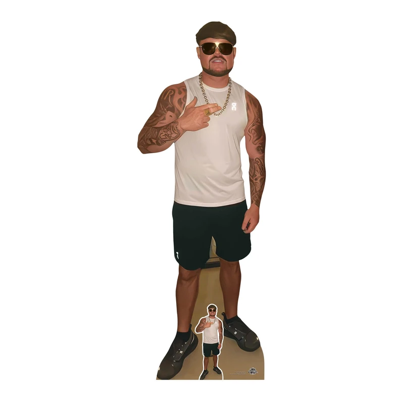 Star Cutouts CS1250 Ibiza Final Boss – 182cm Lifesize Cardboard Cutout | Fun Music & Party Decoration for Events, Clubs & Collectors
