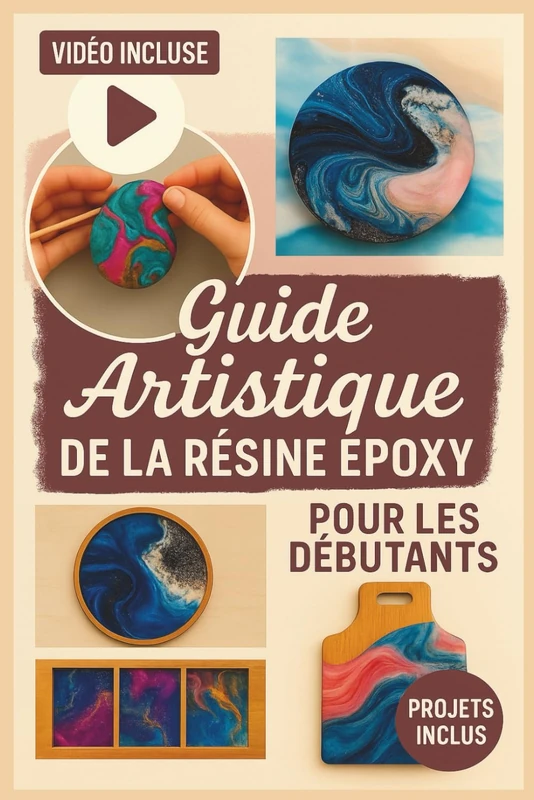 Guide Artistique De La Résine Époxy Pour Les Débutants: Apprenez les techniques essentielles de la résine, évitez les erreurs coûteuses et créez des pièces soignées et professionnelles.