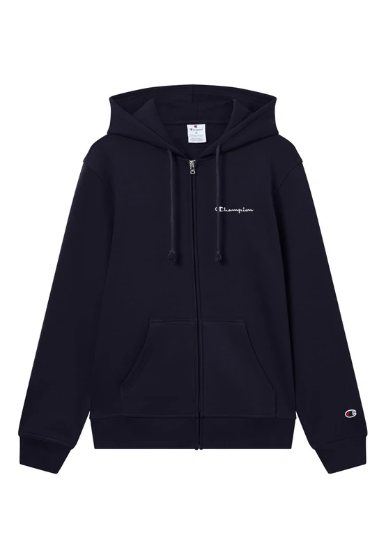 Champion Core Heritage Men Hoodie Full Zip Sweatshirt, Navy Blue