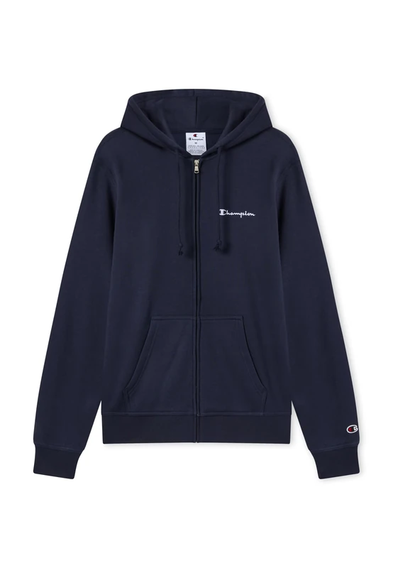 Champion Core Heritage Men Hoodie Full Zip Sweatshirt, Navy Blue - Image 1