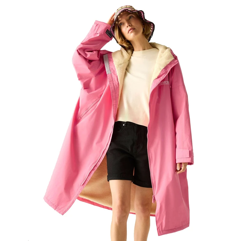 Regatta Mens Womens Waterproof Changing Robe Oversized Fleece Lined Windproof