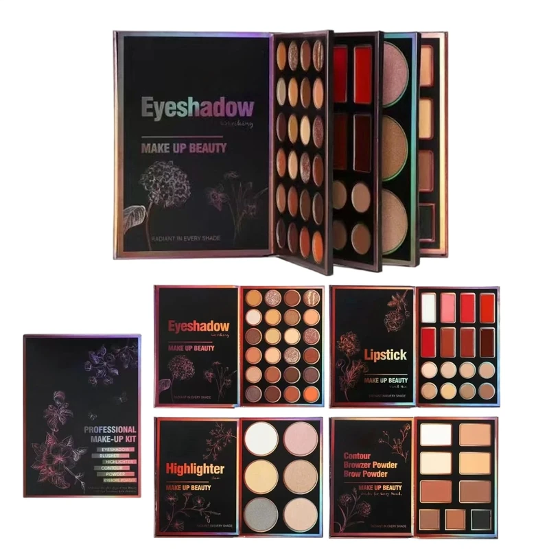 Yiohejy Makeup Eyeshadow Palette | 55 Colors Concealer Powder | Pearlescent Matte Face Highlighter - for Women Lady Mother Beauty Festival Party Dating Formal Event Stage Performance Christmas