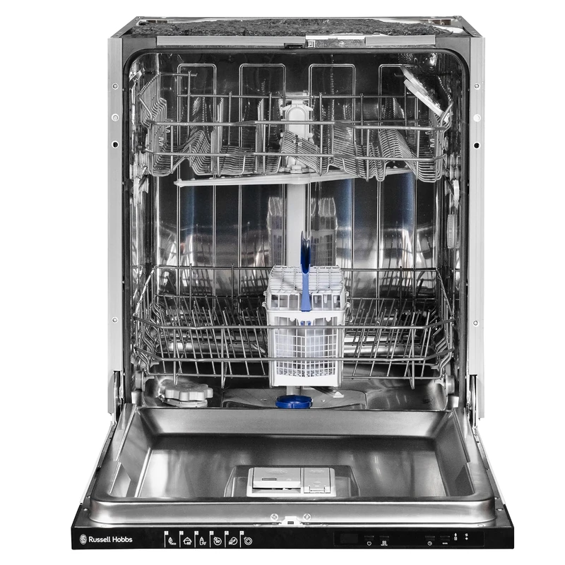 Russell Hobbs Built-In Dishwasher, Class D, 13 Place Settings, 6 Wash Programs, 19-Hour Delay Start, Half Load Function, Auto Door Release and Info LED, RH60BIDW01D2