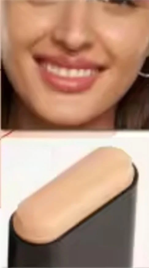 Velvet Foundation Stick with Brush, Full Coverage Concealer Cream, Long-Lasting Moisturizing Makeup for Natural Flawless Finish (shade 3)